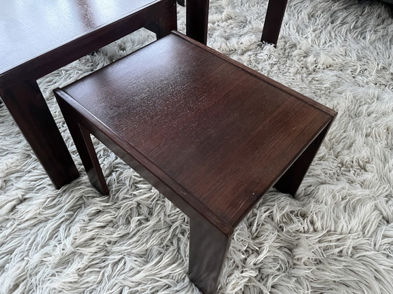 Image 1 of ENSEMBLE DE 3 TABLES GIGOGNES MODÈLE 777 PAR AFRA SCARPA & TOBIA SCARPA POUR CASSINA, ANNÉES 1960