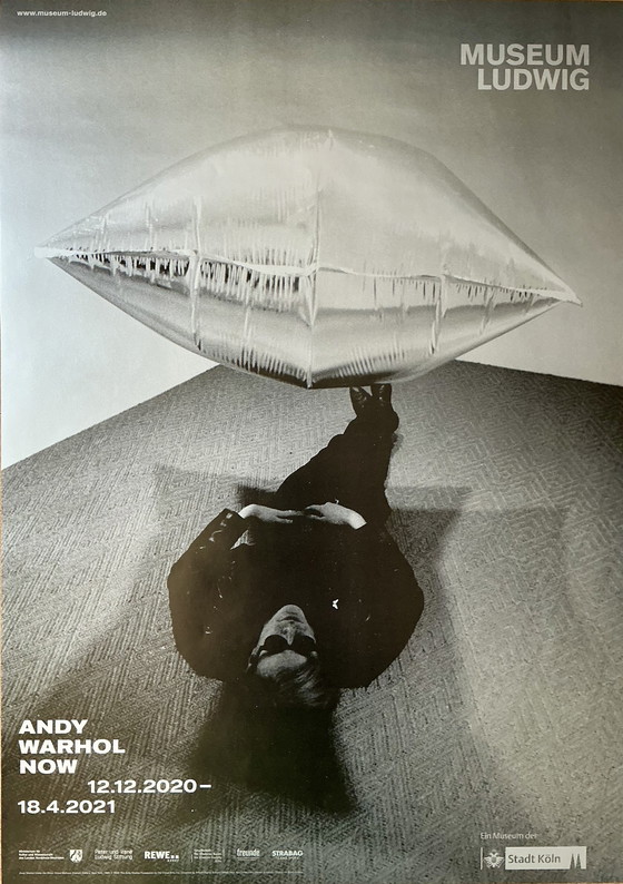 Image 1 of Affiche de l'exposition Andy Warhol NOW au musée Ludwig
