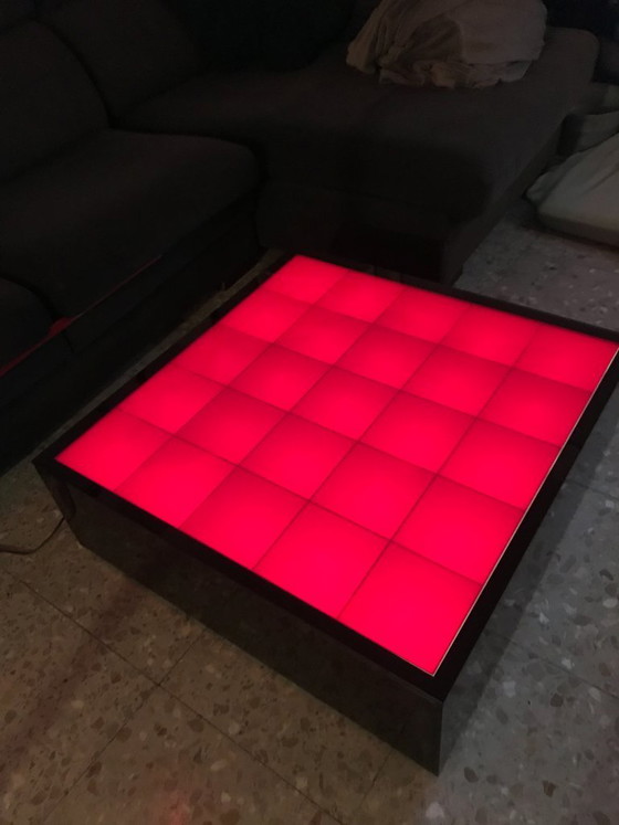 Image 1 of Originele verlichte salontafel ontworpen door Daft Punk en Tom Dixon voor Habitat, circa 2004.
