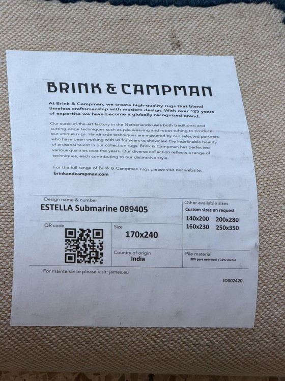 Brink en Campman tapijt Estella Submarine – Brink & Campman, Vloerkleden en tapijten, Wool (photo 9 of 9)