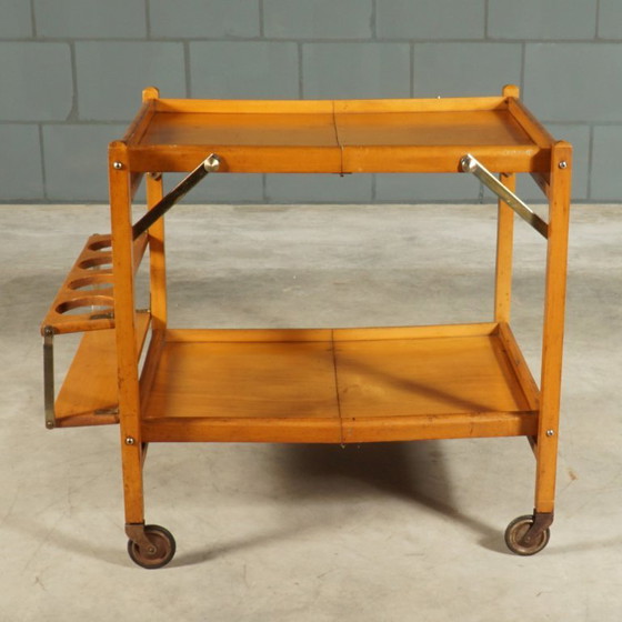 Vintage trolley – serving trolley – bar trolley – 1960s – Bar carts, Brass, Wood (photo 3 of 15)