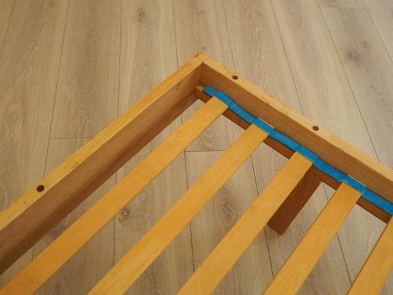 Image 1 of Essenhouten bed, Deens design, jaren 70, gemaakt in Denemarken.
