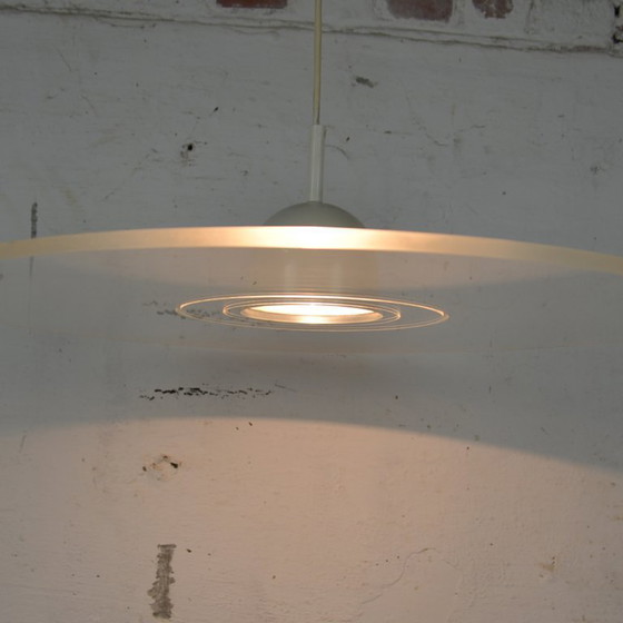 Image 1 of 1x plexiglass saucer pendant light