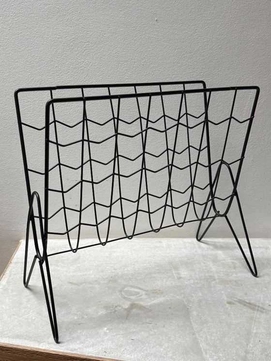 Image 1 of Porte Revues Magazines Années 50 60 Design Vintage Ancien