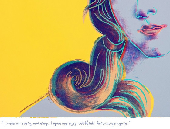 Image 1 of Sandro Botticelli - Nascita di Venere - Interpretazione di Andy Warhol - Poster 50 × 70 cm