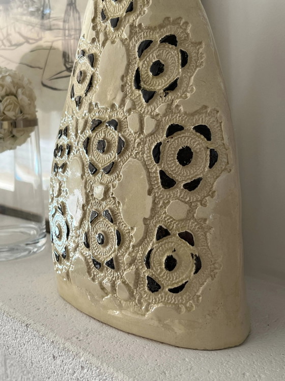 Vase en céramique fait main signé - vintage 20e siècle – Porcelaine (photo 3 of 9)