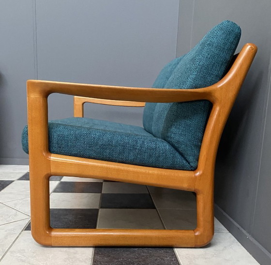 Image 1 of Divano a 2 posti CFC Silkeborg di Johannes Andersen nuovo rivestimento verde anni '60