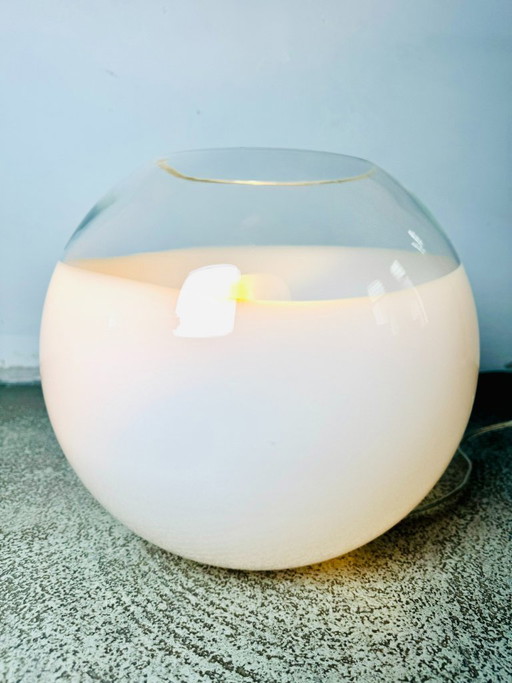 Large Size Globe Table Lamp in Glass by ILU Design, The Netherlands, 1990s – tafellampen
