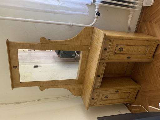 Hand Painted Wooden Dressing Table, 1910s