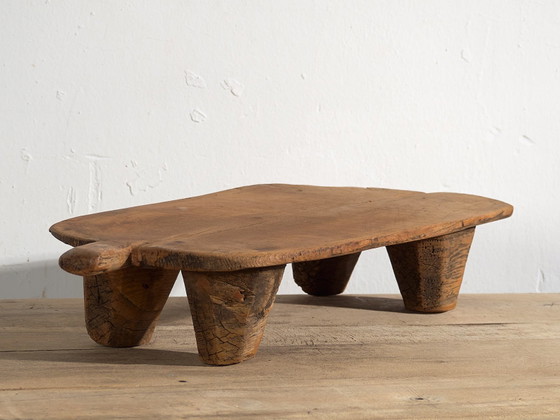 Antique pine wood side table, Central Europe, circa 1900, Coffee tables, Brown, Rustic (photo 12 of 21)