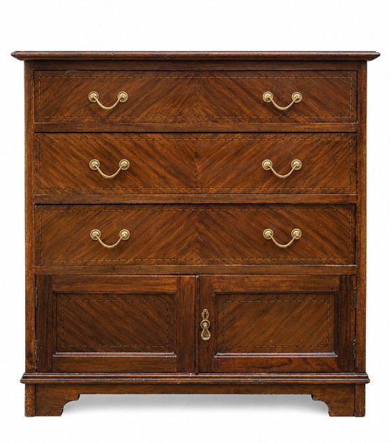19th Century Chippendale Georgian Commode – Chest of drawers, Wood (photo 2 of 9)