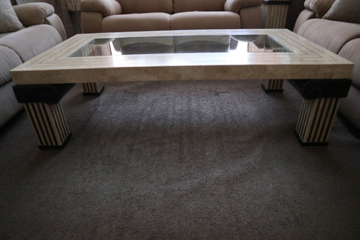 Maitland Smith Tesselated Coffee Table, U.S.A., 1980s