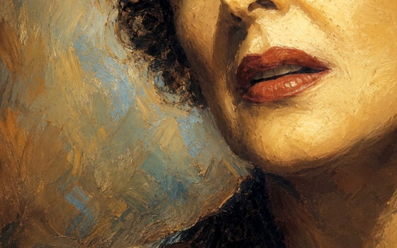 Edith Piaf "La Mamá" / (60x60 cm) – Pinturas y dibujos, Canvas (photo 4 of 5)
