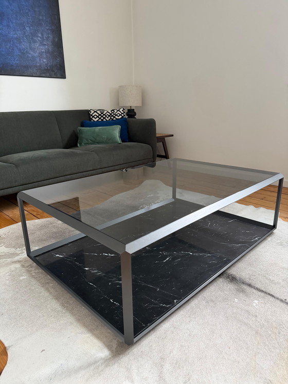 Image 1 of Molteni&C 45° salontafel – Nero Marquina marmer – Ron Gilad