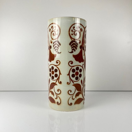 Image 1 of Large "Damascus" Roll Vase, KG Lunéville, 1910-1930