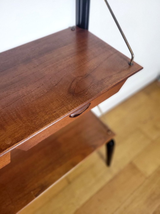 Image 1 of Vintage modulair wandmeubel van Louis van Teeffelen voor Wébe