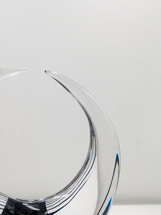 Image 1 of Sculptuur, Halve maan - 36 cm - Glas