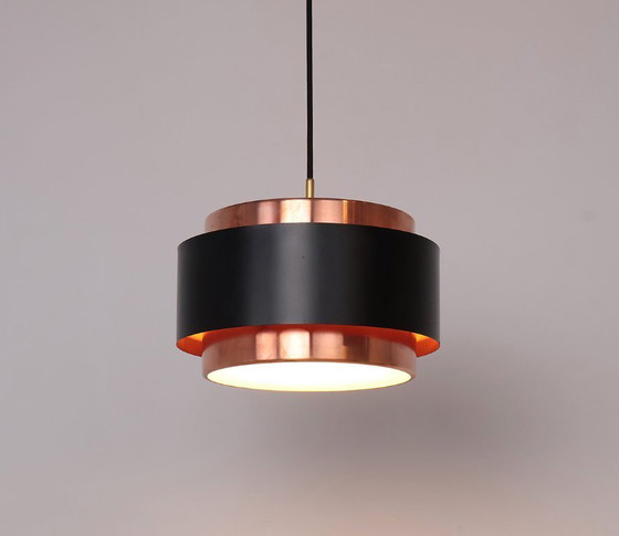 Image 1 of Lampada a sospensione in rame Saturn di Fog e Morup, 1960