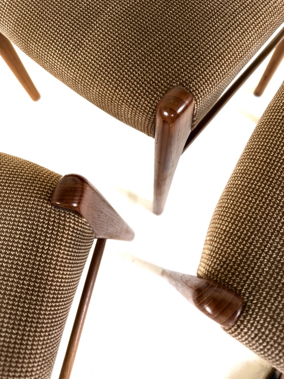 Image 1 of 6x vintage eetkamerstoel, Arne Wahl Iversen ‘60