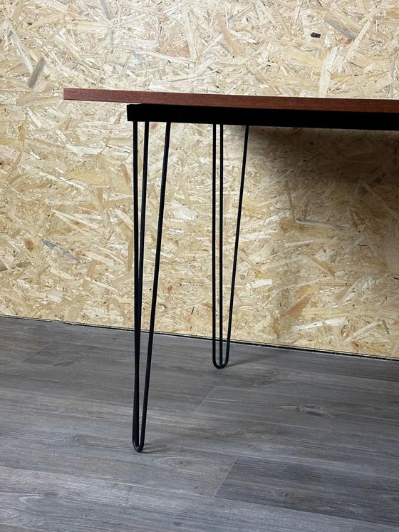 Image 1 of 60er 70er Jahre Teak & Metall Esstisch Dining Table Danish Modern Design Denmark