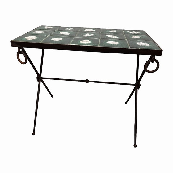 Image 1 of Einzigartiger Beistelltisch von Paul Pouchol und Jacques Adnet