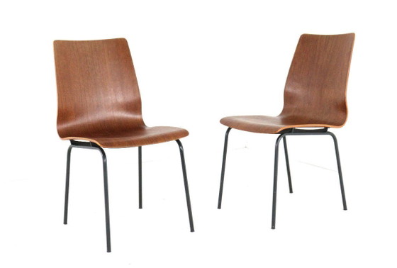 Image 1 of Friso Kramer for Auping Euroika pylwood chair vintage | 2 pieces available