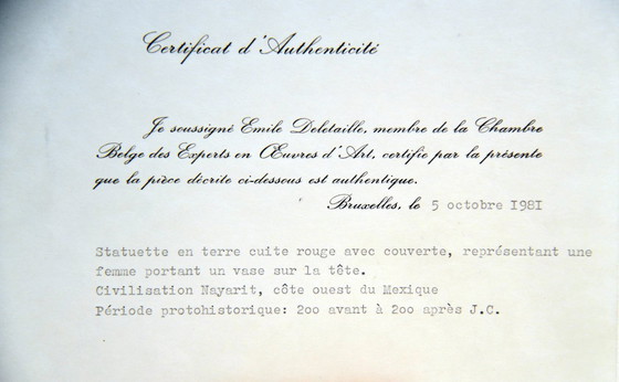 Image 1 of Figurine en céramique précolombienne