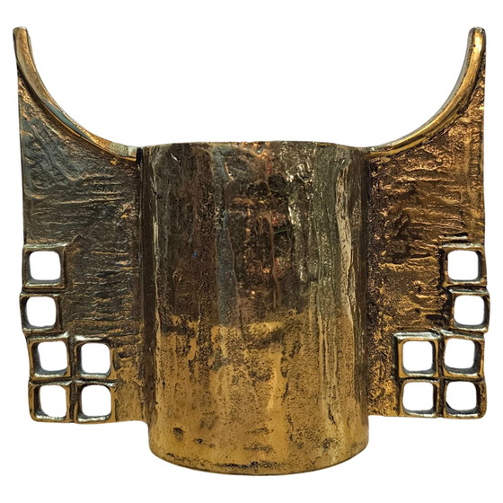Set da tavola brutalista in bronzo argentato di Morbelli, Italia, anni '70 – Arte, Scrivanie (photo 4 of 18)