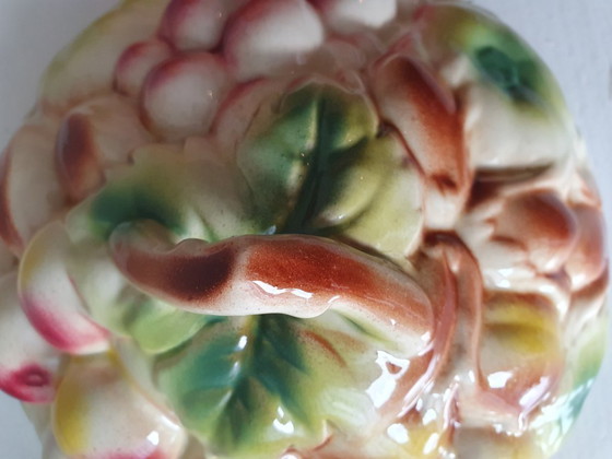 Image 1 of Precioso frutero antiguo de barbotina, St-Clémént Francia