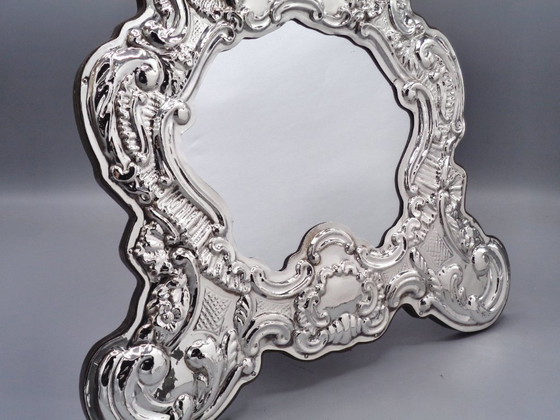 Image 1 of "Cartagloria" lijst/spiegel van 925 zilver, 30x30 cm