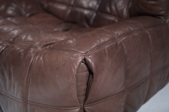 Image 1 of Atemberaubender, patinierter Kashima Lounge Chair (1982) von Michel Ducaroy - Ligne Roset