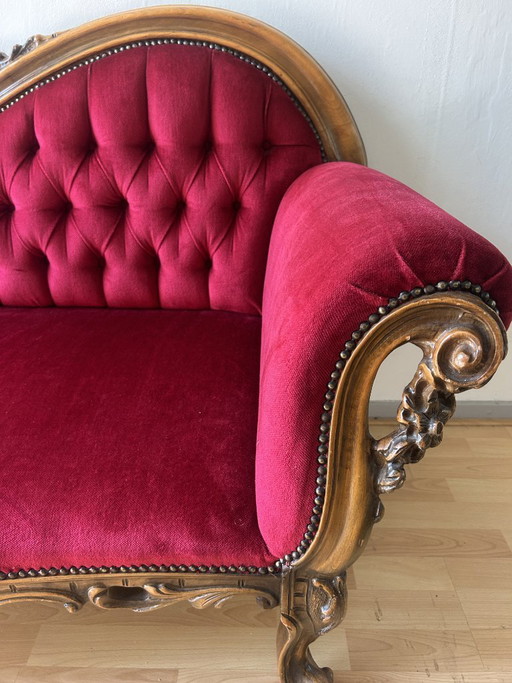 bellissima chaise longue rossa