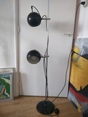 Lampada da terra a globo di design vintage dell'era spaziale