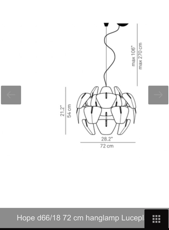 Image 1 of 2 lampade a sospensione di design Luceplan Hope