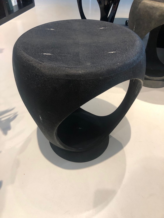 Image 1 of Tabouret Lethaer en galuchat par R & Y Augousti