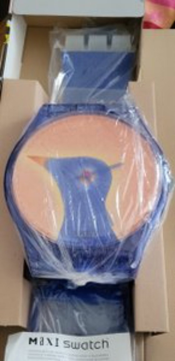 Image 1 of Orologio da parete Jean Michel Folon di Swatch 1993