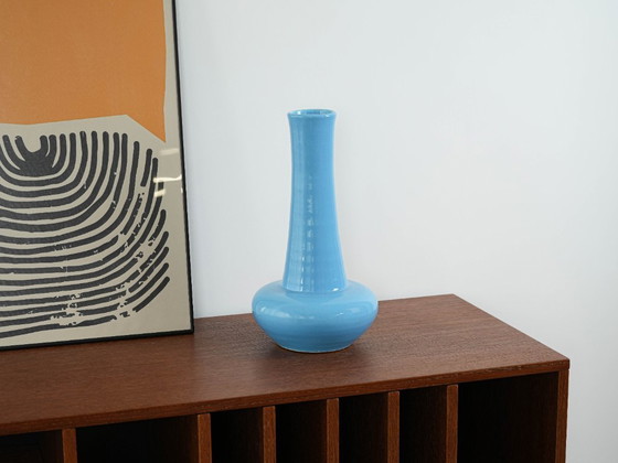 Image 1 of Blue ceramic vase, Danish design, 1970s, made in Denmark