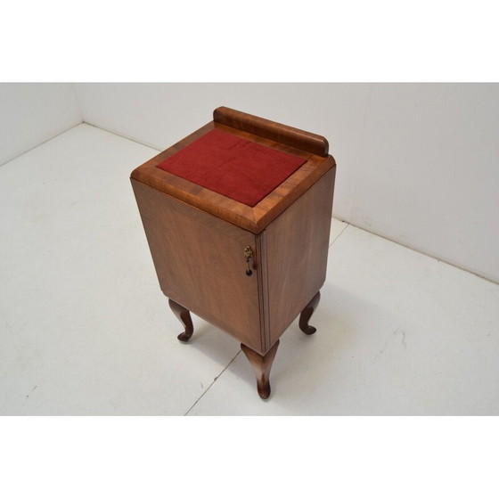 Image 1 of Mid-century Toalet wood night stand, Czechoslovakia 1950s