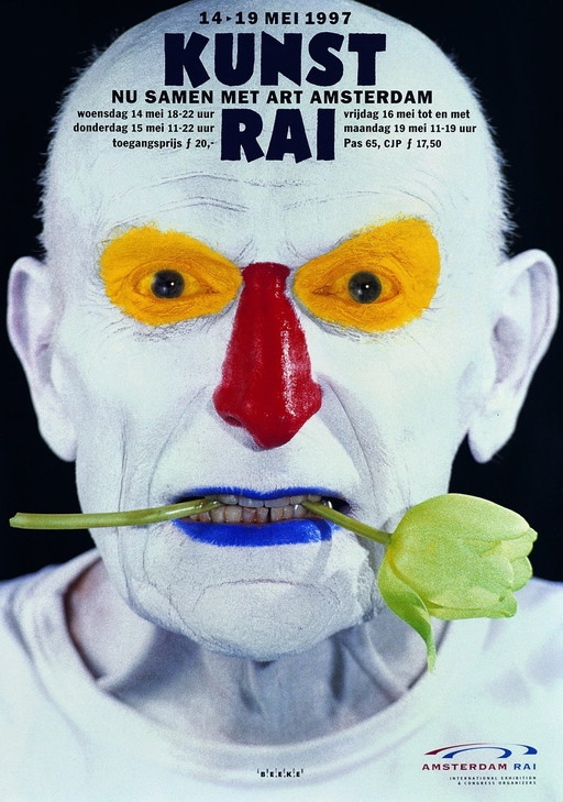 Affiche iconique d'Anthon Beeke datant de 1997 : Image de Benno Premsela pour le Kunstrai