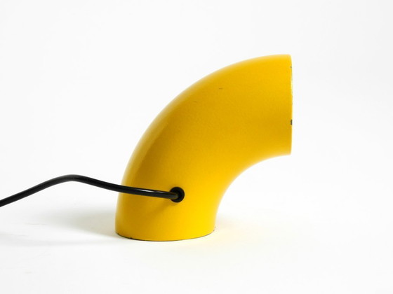 Image 1 of Very rare original Space Age 60s yellow table lamp made of iron by Temde