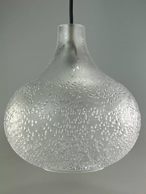 60s 70s Peill & Putzler hanging lamp ceiling lamp glass space design 60s 70s