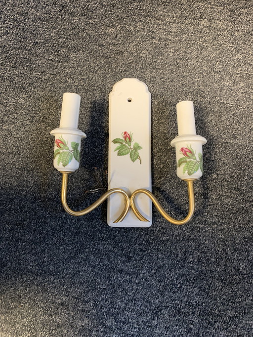 Klassische Wandlampe - Porcelaine de Paris