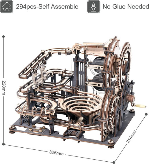 ROKR Night City 3D Wooden Puzzle Model Unique Christmas Gift Idea for Men Husband Father