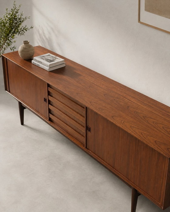 Image 1 of Vintage teakhouten dressoir van Oswald Vermaercke voor V-Form