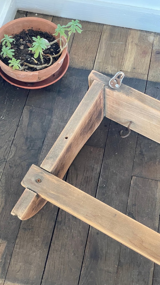 Mensola vintage con 5 ganci, in legno grezzo – Scaffali a muro, Metal (photo 28 of 33)
