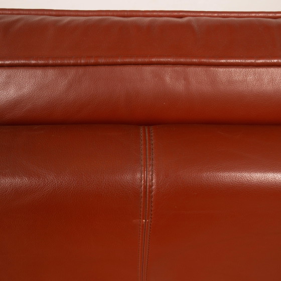 Sofá Paganini de Luciano Frigerio para Frigerio di Desio 1980 – Leather, Wood (photo 13 of 20)