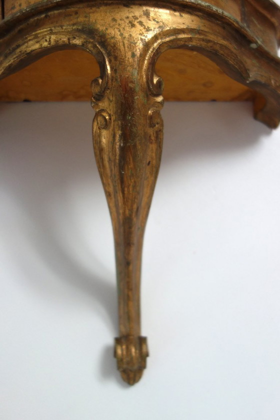 Image 1 of Console murale en bois vintage