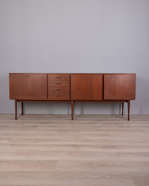 APARADOR VINTAGE DE MADERA DE TECA DE LOS AÑOS 60, DISEÑO ITALIANO