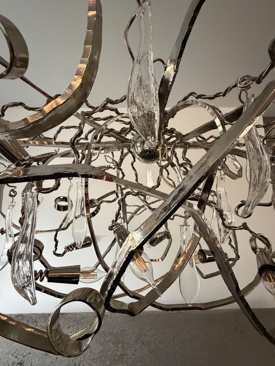 Image 1 of Lámpara de araña ovalada Delphinium 160 x 70 x 55 cm