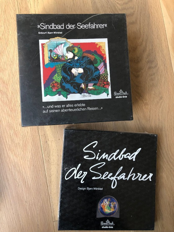 Image 1 of Set of 14 Rosenthal collector plates designed by Bjorn Wiinblad